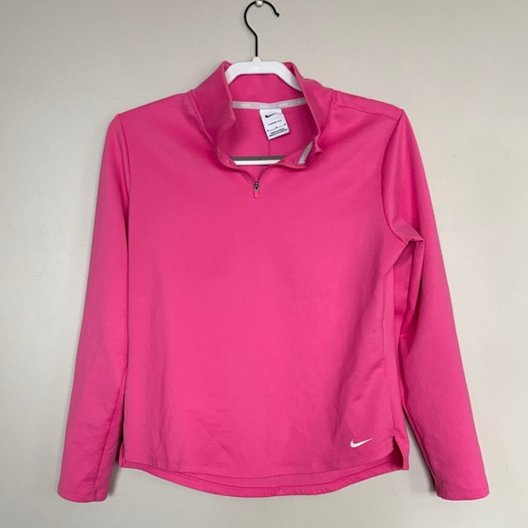 Nike Tops - Nike Women’s Therma-FIT Pink Quarter Zip Pullover Size M